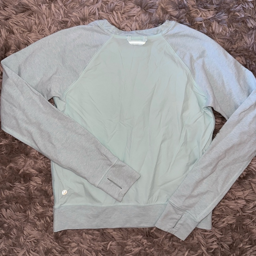Lululemon Sheer Back Blue Crewneck